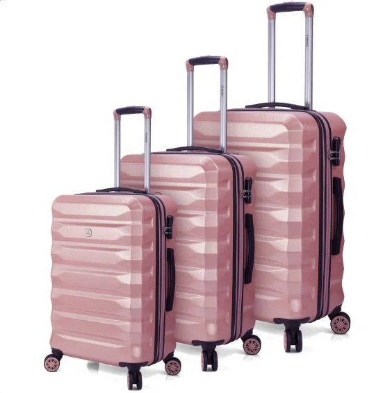 MALETA CABINA BENZI ROSA GOLD