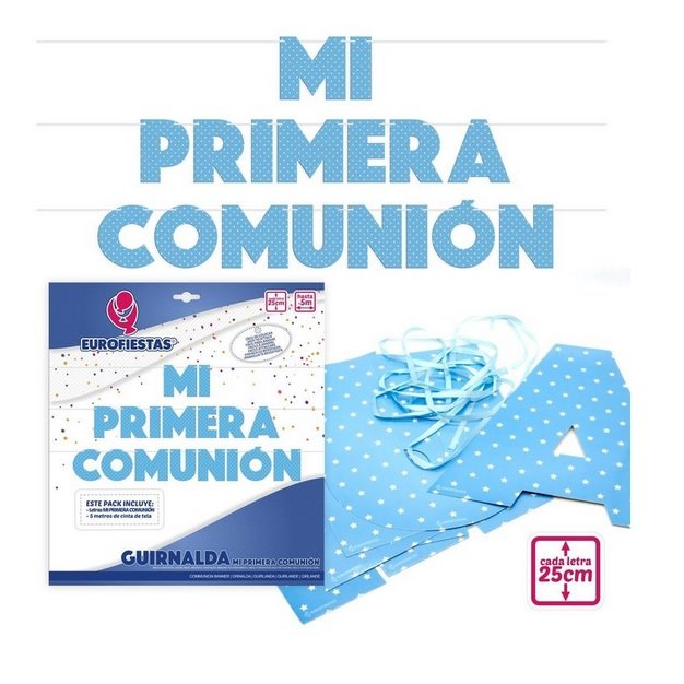 Guirnalda MI PRIMERA COMUNION Azul