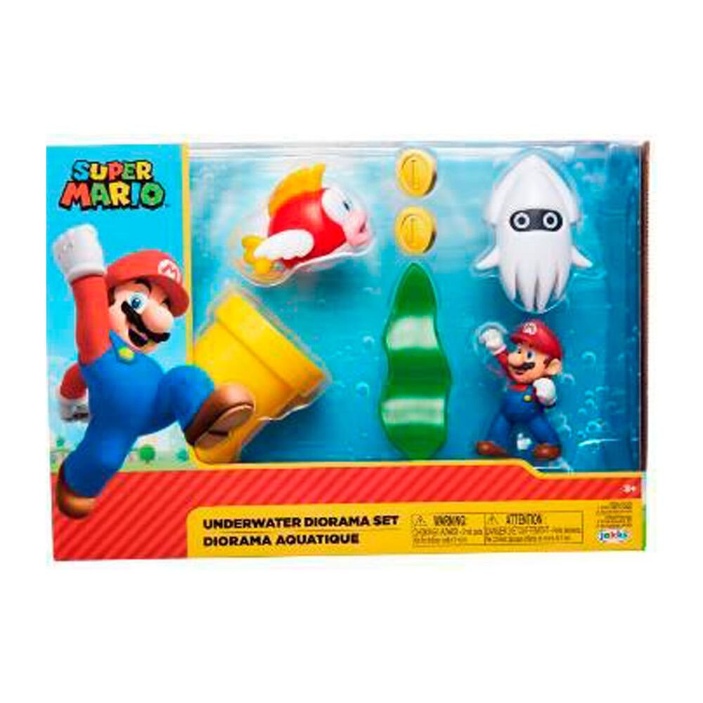 Super Mario Diorama Mundo Submarino
