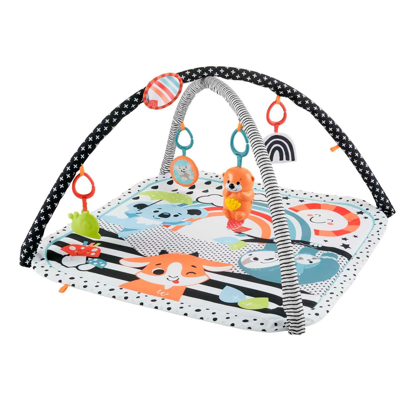 Fisher Price Alfombra Gimnasio 3 en 1 Estampado Animalitos