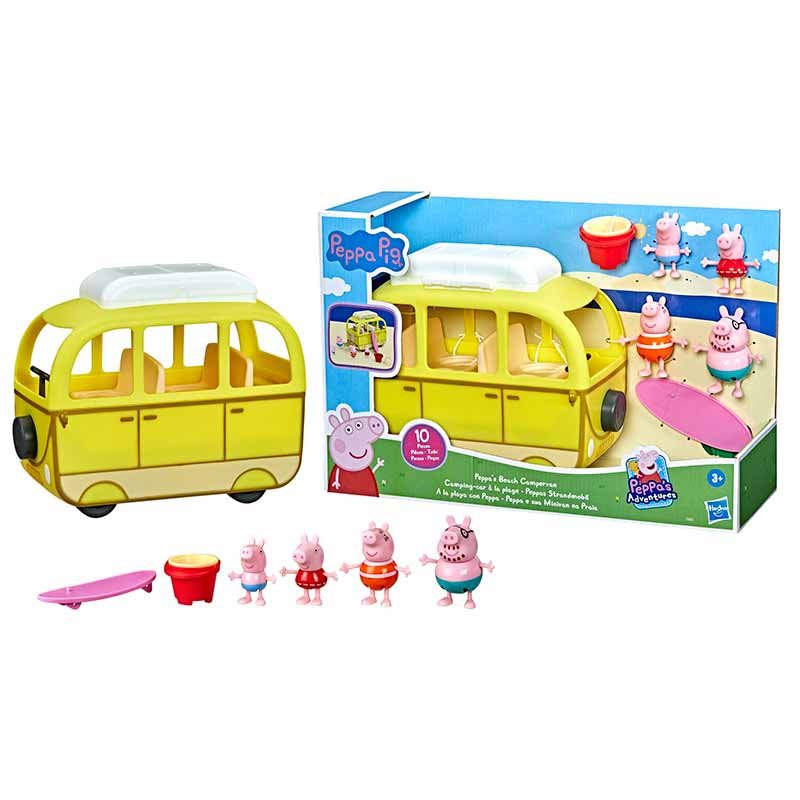 A la playa con Peppa Pig y su familia.