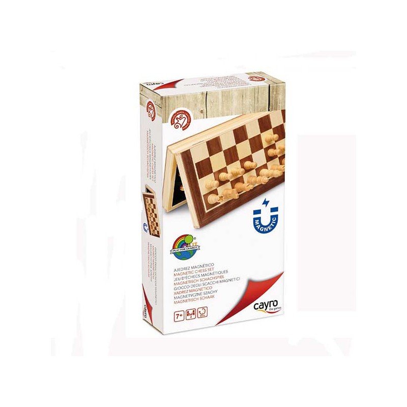 Ajedrez Magnético Plegable Madera