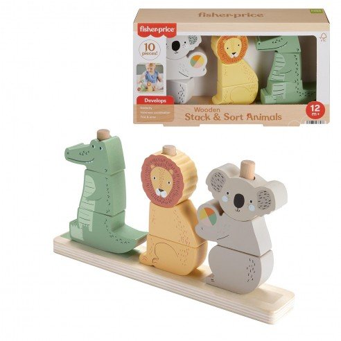 ANIMALES ENCAJABLES DE MADERA