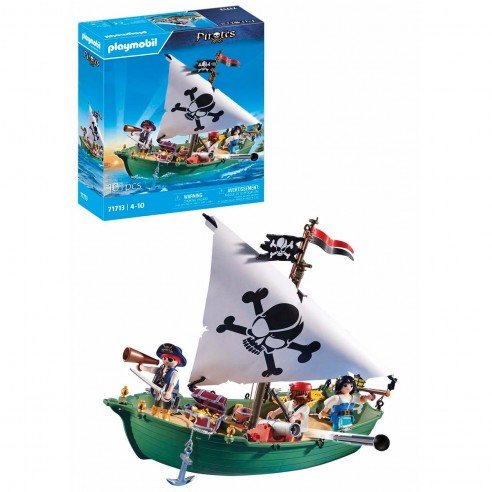 BARCO PIRATA CON MOTOR SUBMARINO PIRATES