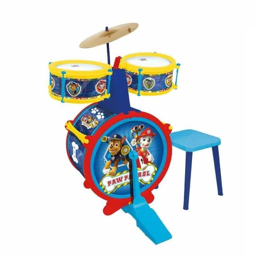 Bateria sencilla con banqueta Paw Patrol