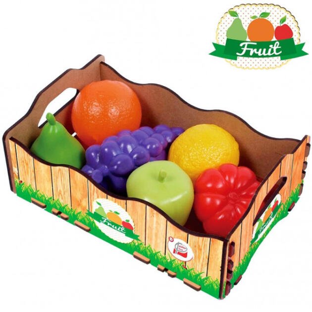 Caja Madera 6 Piezas de Fruta