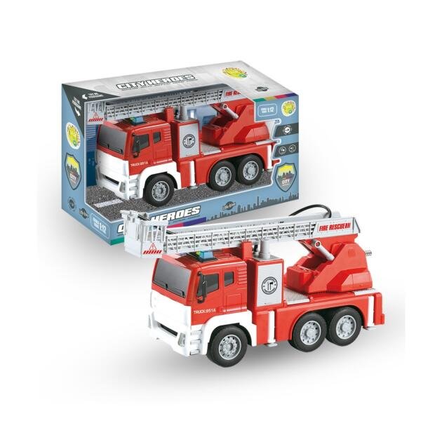 Camión de Bomberos Luz y Sonido 1:12