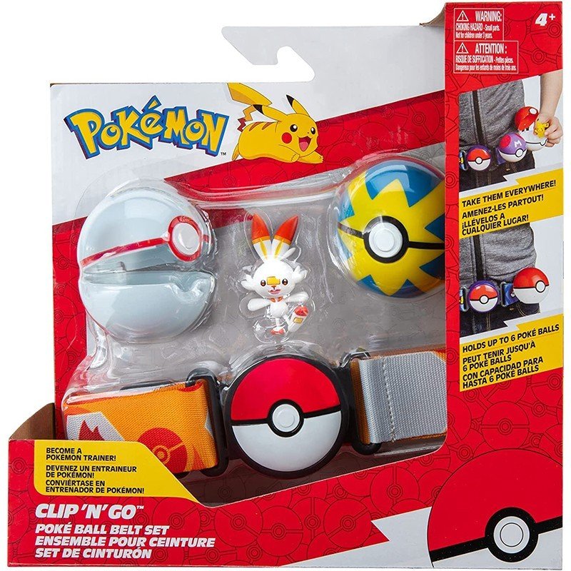 Cinturón Pokemon Honor Ball y Veloz Ball de la colección Clip and GO
