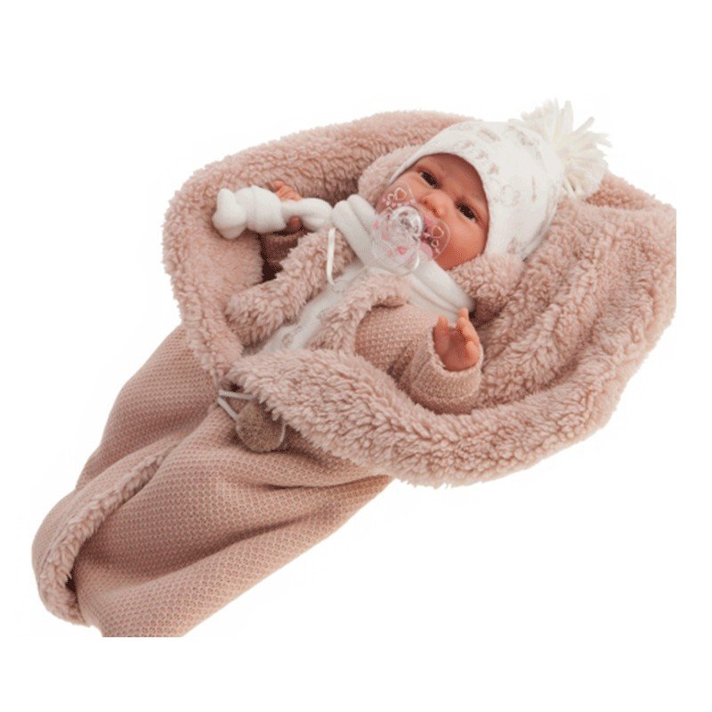Muñeca Antonio Juan 7046 Clara saquito cruzado rosa 34 cm