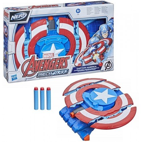 Avengers Nerf Mech Strike Escudo de Ataque Capitán América