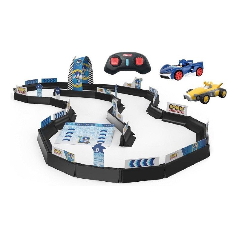 CARRERA 1:43 Team Sonic Racing Mini RC - Tabletop Racing Set