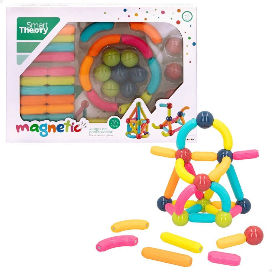 Juego magnético de construcción 36 piezas Smart Theory