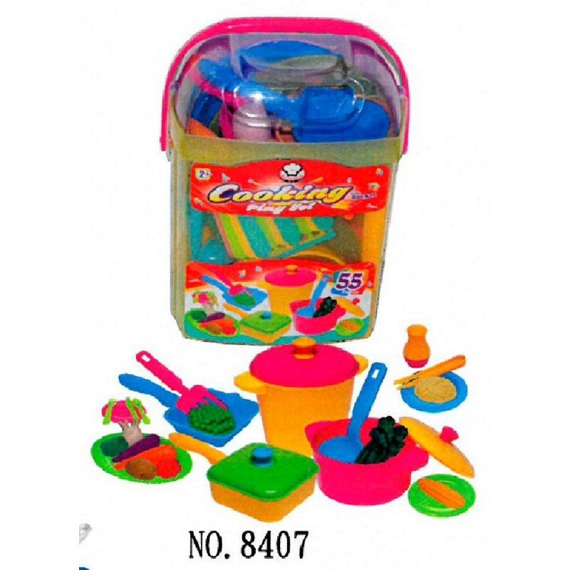 Cubo 55 Piezas Accesorios de Cocina