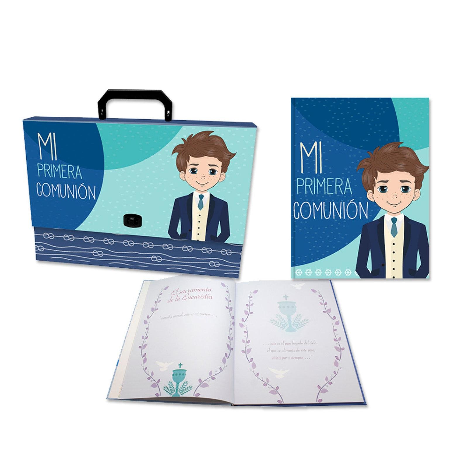 Set maletín+libro de firmas y recuerdos Comunión