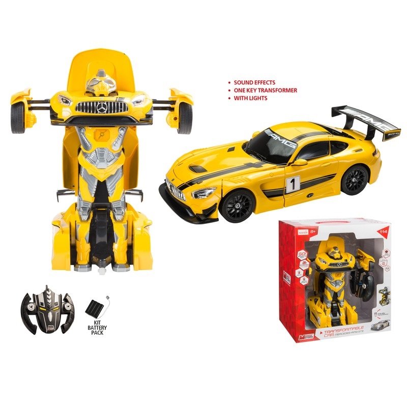 Robot Transformable Coche Mercedes AMG GT3 R/C