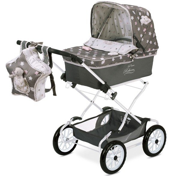 Coche Reborn Plegable Gris SKY