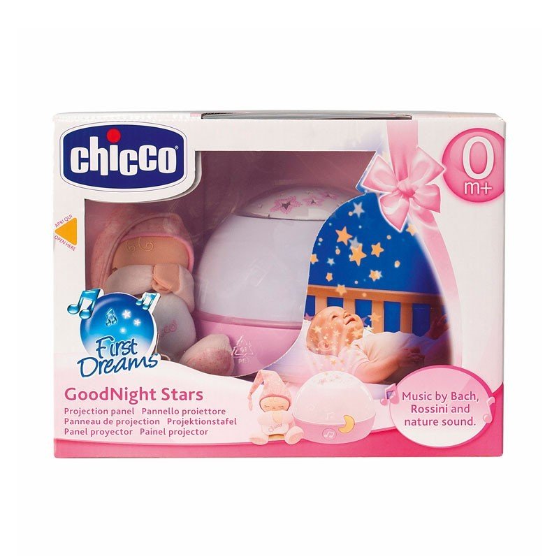 Proyector Buenas Noches Estrellitas Rosa
