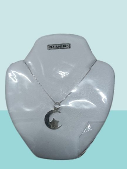 COLGANTE LUNA ESTRELLA 925 MLS