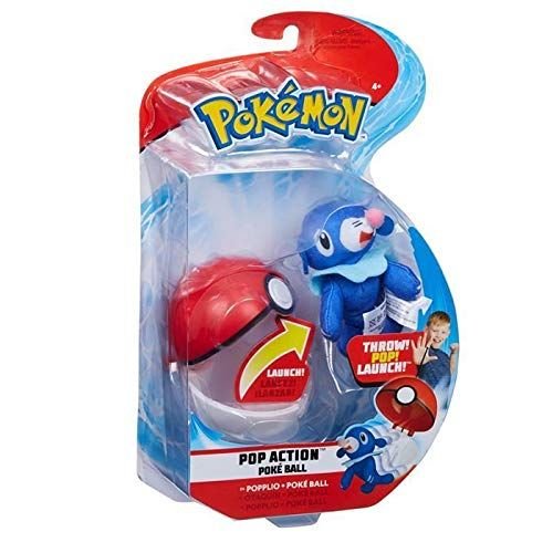 POKEMON Lanza y Ataca Popplio+Pokebola