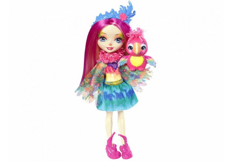 Enchantimals Muñeca Peeki Parrot & Sheeny