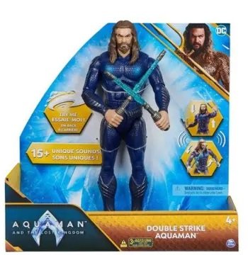 FIGURA AQUAMAN LUZ Y SONIDOS 30CM.