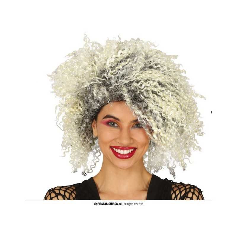 PELUCA RIZOS MECHAS RUBIA EN CAJA