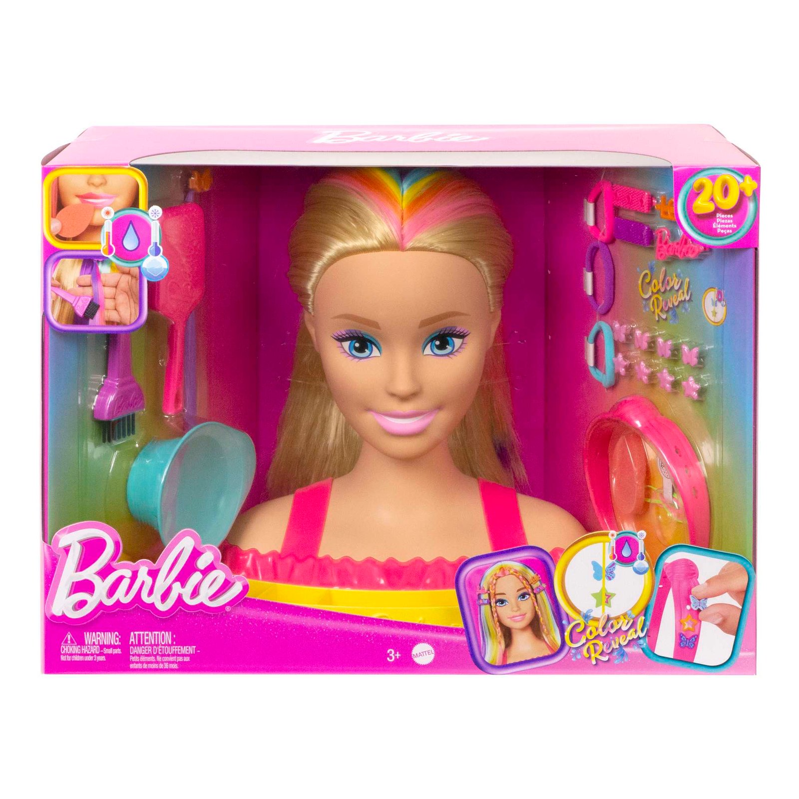 Barbie - Busto de Barbie COLOR REVEAL