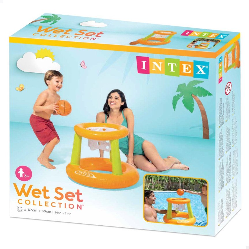 CANASTA HINCHABLE Y FLOTANTE INTEX - 67X55 CM
