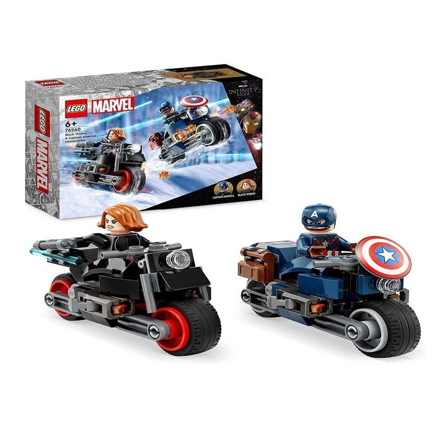 LEGO 76260 Marvel Motos De Viuda Negra Y El Capitán America
