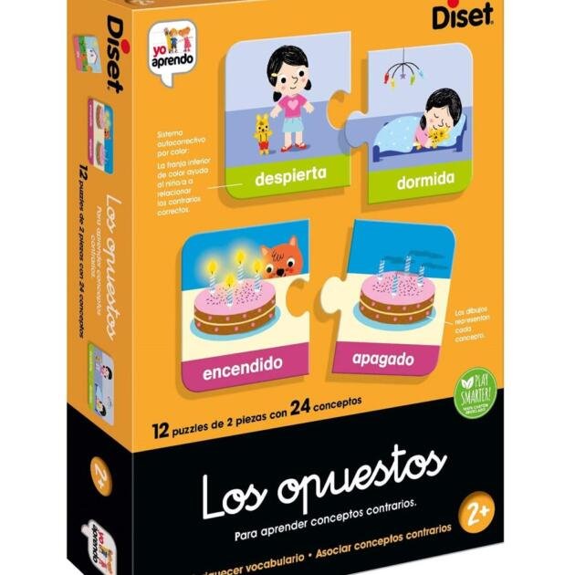 Juego educativo. Los opuestos Diset