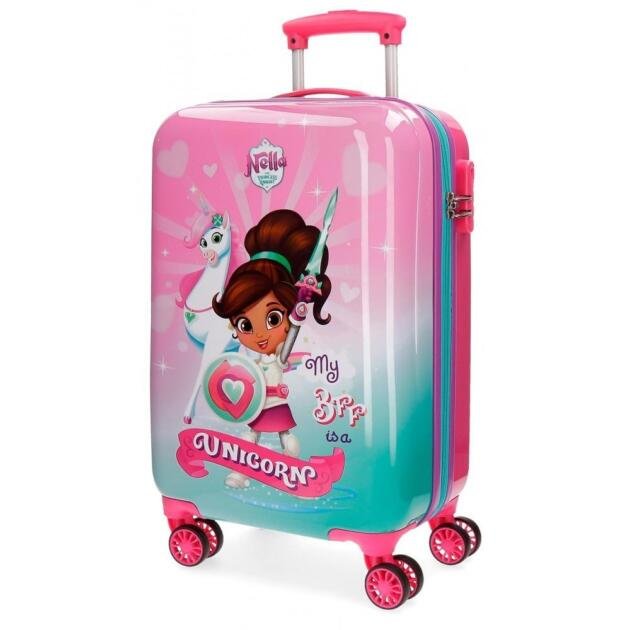 Maleta de cabina rígida Rosa