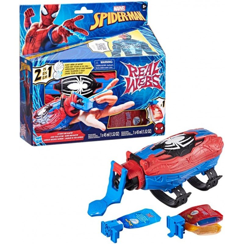 MARVEL SPIDER-MAN - LANZADOR ARÁCNIDO SUPREMO 2 EN 1