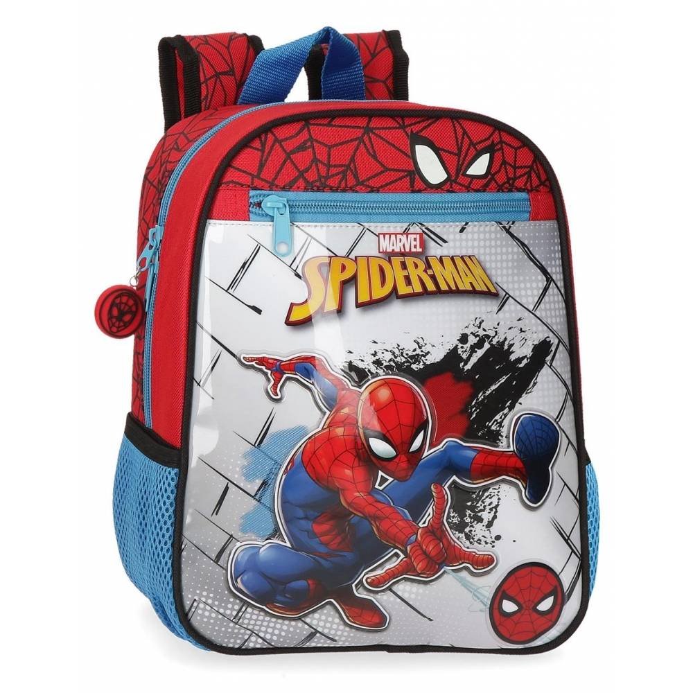 Mochila 28cm adaptable a carro Spiderman Red