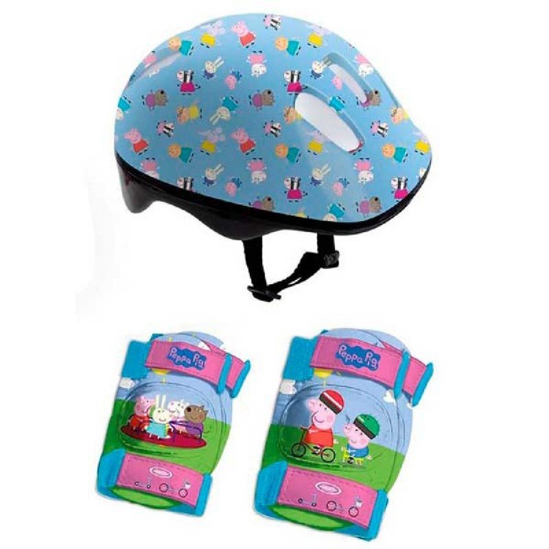Mochila Casco con protecciones Peppa Pig