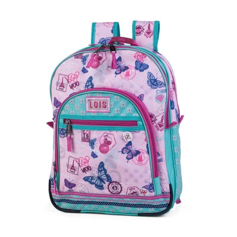 Mochila LOIS Rosa Bolsillo Interior