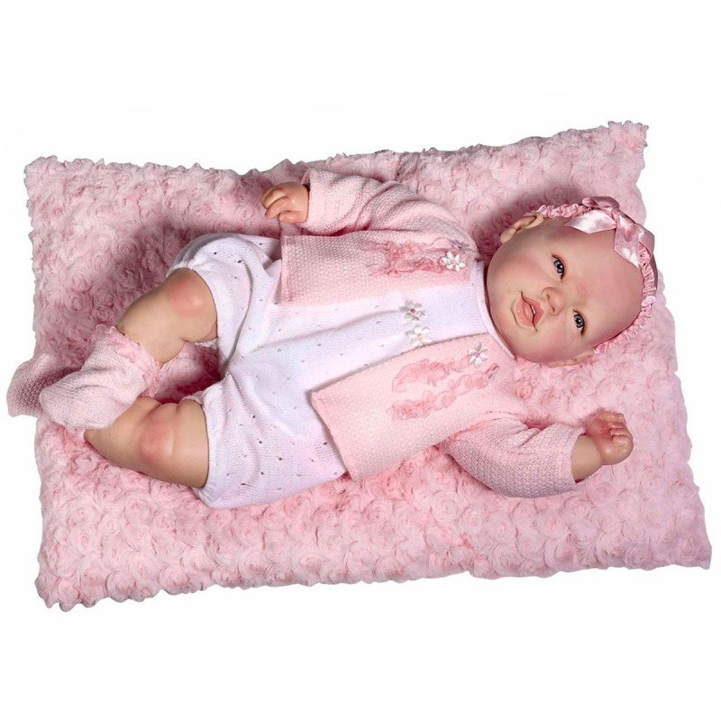 Muñeca Baby Reborn Pelele y Rebeca Lana
