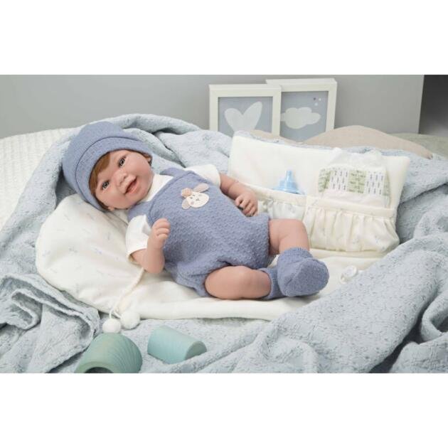 Muñeca Elegance 45 cm Zoe con Manta y Peso