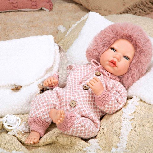 MUÑECA REBORN 40CM MANUELA ROSA C/BOLSO