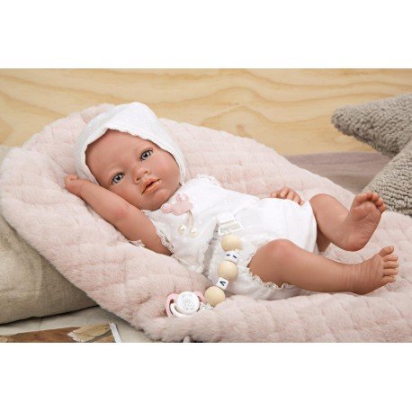 Muñeca Reborn 38 cm. Maitane Rosa con Manta