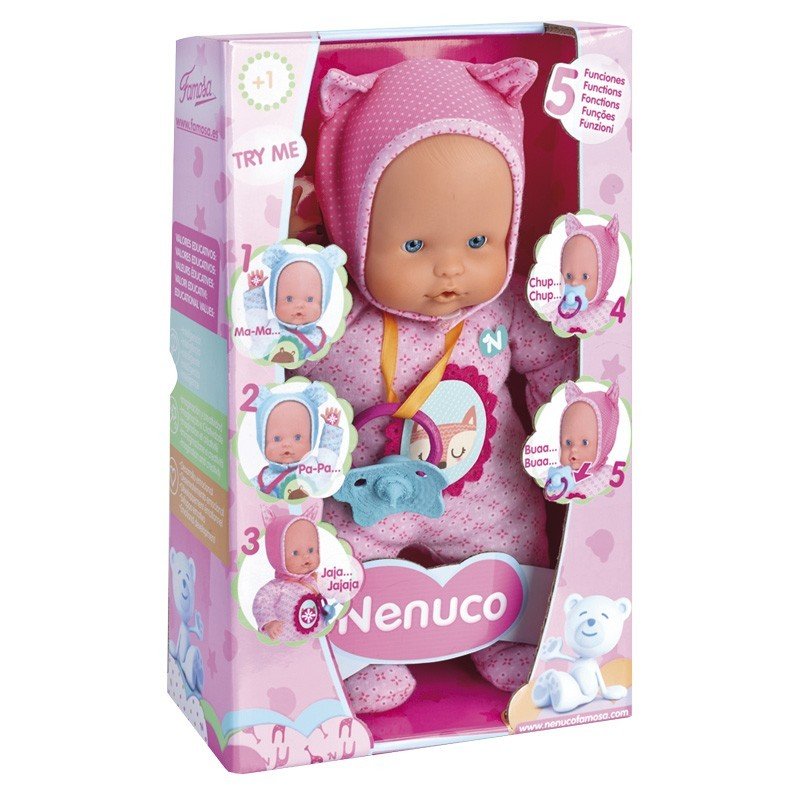 Nenuco 5 Funciones Pijama Rosa