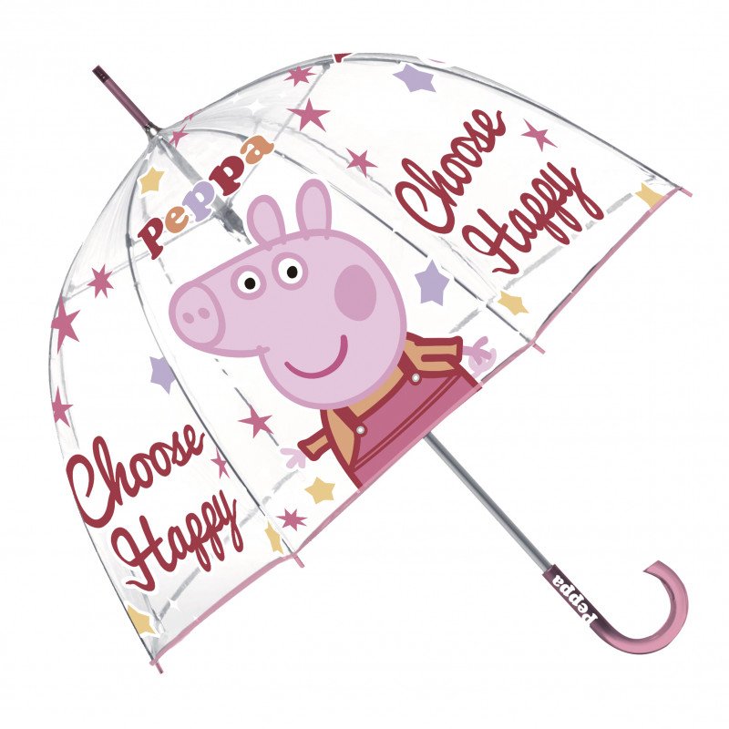 Paraguas Peppa Pig Manual Choose Happy
