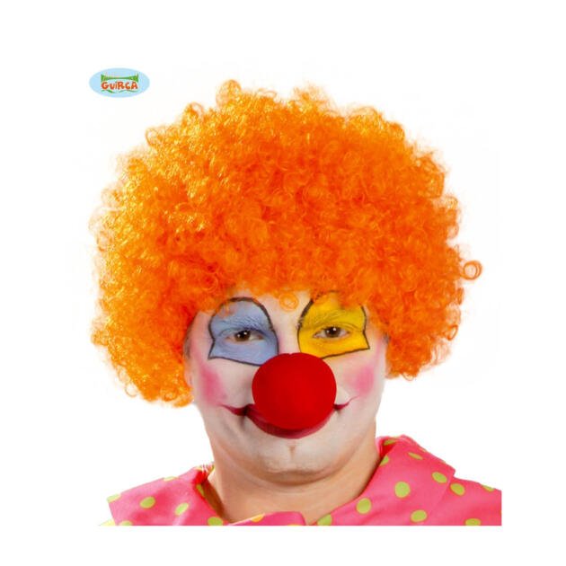 Peluca Payaso Naranja