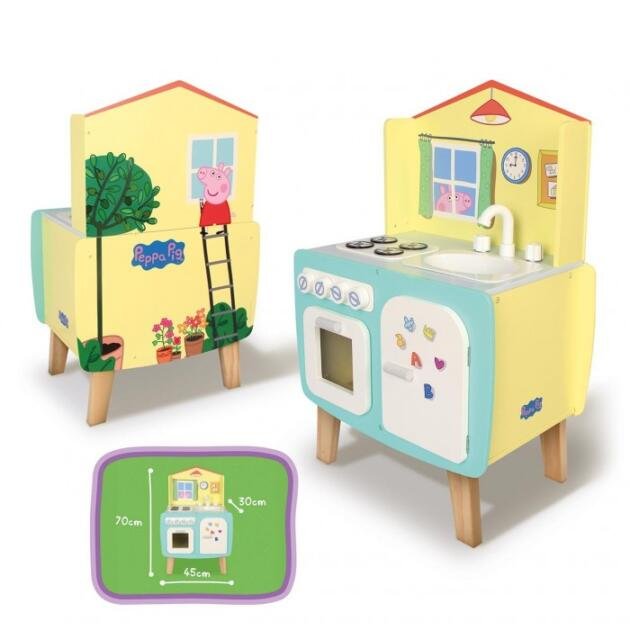 COCINA DE MADERA PEPPA PIG DEQUBE