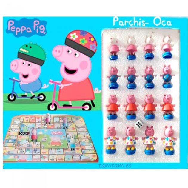Peppa Pig Tablero Parchís y Oca