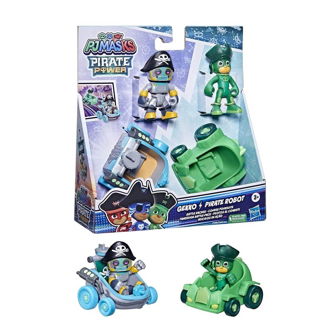 PJ Mask Pilotos al Combate Gekko VS Pirate Robot