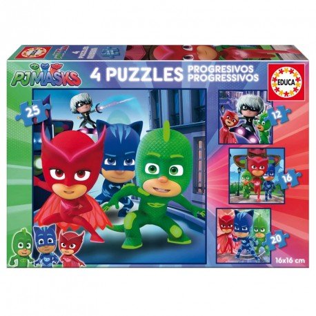 4 Puzzles Progresivos PJ Masks