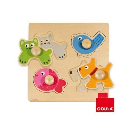 Puzzle-encajes Animales Domenticos Goula