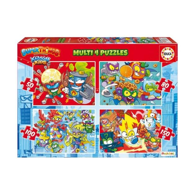 Puzzle Multi 50-80-100-150 piezas Superthings