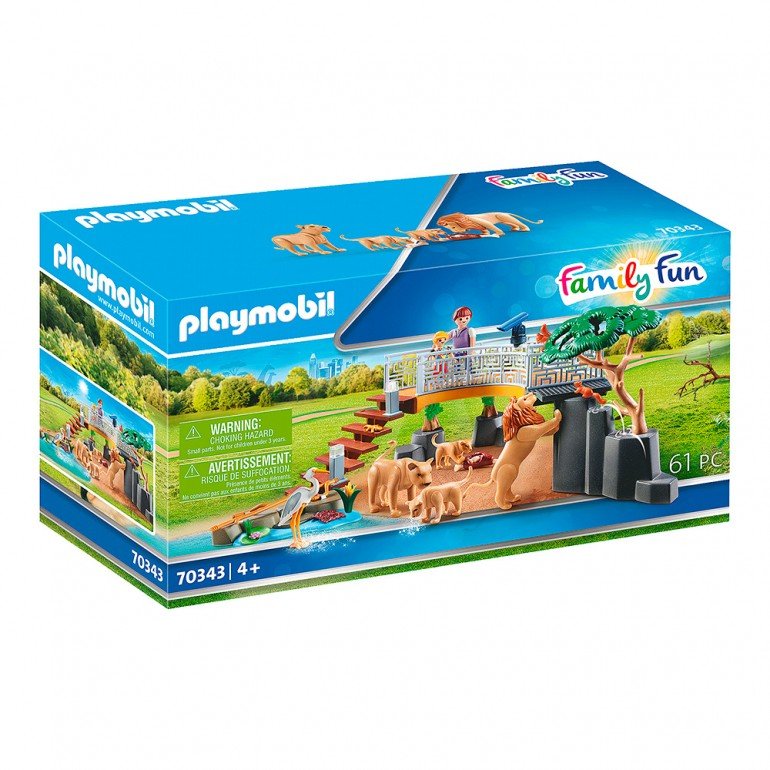RECINTO EXTERIOR DE LEONES 70343 PLAYMOBIL