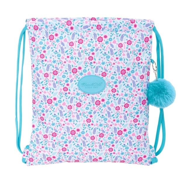 Saco Plano con Bolsillo Interior y Cordones Blackfit8 FLORES
